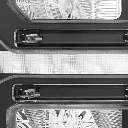 AKKON - Fits 2023-2025 Ford F250 F350 SuperDuty Full LED Black Headlight Passenger Right w/LED Reflector Tube DRL Running in Kuwait