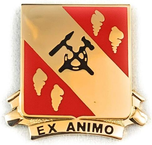 US Army 27th Support Battalion Unit Crest Insignia, DUI, Lapel Hat Pin in Saudi Arabia