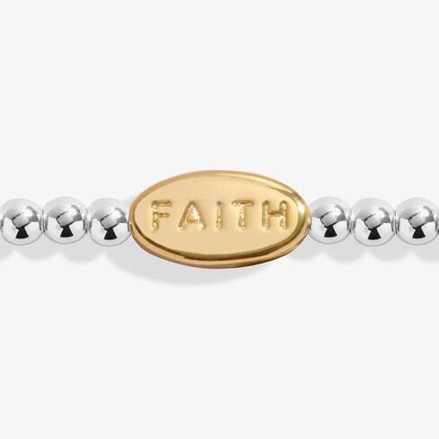 سوار مطلي باللون الفضي والذهبي مقاس 6 7/8 بوصة من A LITTLE FAITH in Saudi Arabia