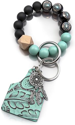 choice of all Western Keychain Wristlet Beaded Keychain Wristlet Tassel Bag Charm for Women Purse Accessory Gift for Women in Saudi Arabia