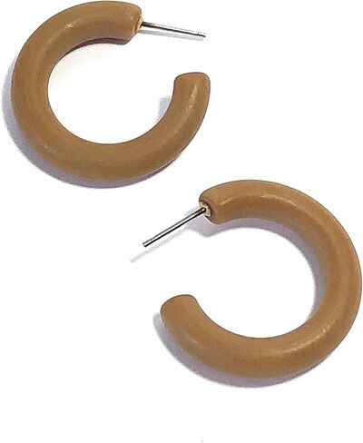 الجمل البيج البني ماتي وسيت أنبوب هوب الاقراط - TUB-BR-1 in Kuwait