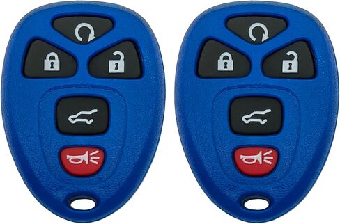 2 Pack Key Fob Shell Case Fits for Chevy Traverse 2007-2016 Tahoe Suburban GMC Acadia Yukon XL Buick Enclave Cadillac Escalade Saturn Outlook OUC60270 OUC60221 Keyless Entry Car Remote Cover (Pink) in Saudi Arabia