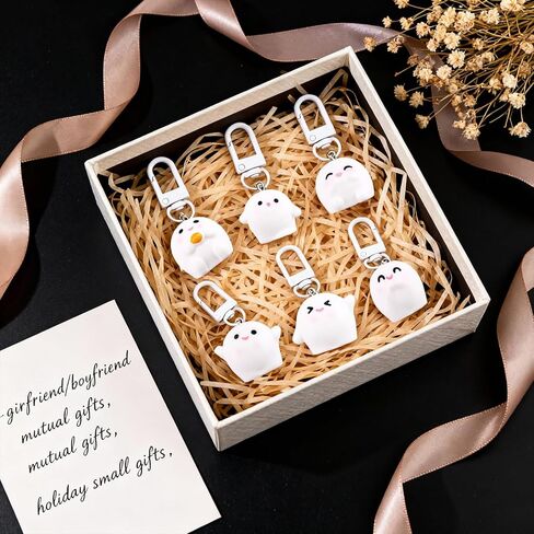 6 PCS Cute Keychains for Women Men Bag Charms for Handbags Purse Accessories Kawaii Keychain Charms for Friends Sister Daughter Birthday Christmas Gifts Ideas Cute Keyring in Kuwait