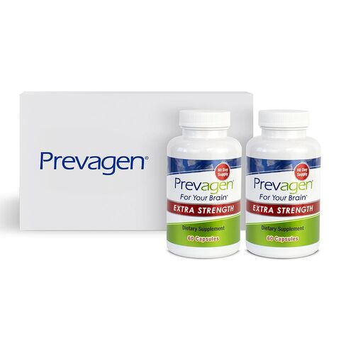 Prevagen Improves Memory - Extra Strength 20mg, 30 Capsules |2 Pack| with Apoaequorin & Vitamin D with Attractive and Stackable Storage Box | Brain Supplement for Better Brain Health in Kuwait