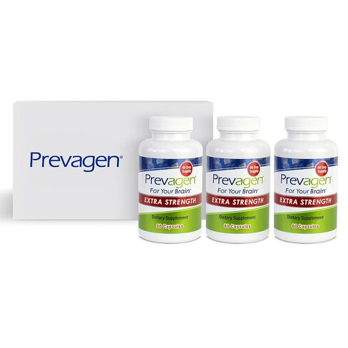 Prevagen Improves Memory - Extra Strength 20mg, 30 Capsules |2 Pack| with Apoaequorin & Vitamin D with Attractive and Stackable Storage Box | Brain Supplement for Better Brain Health in Kuwait
