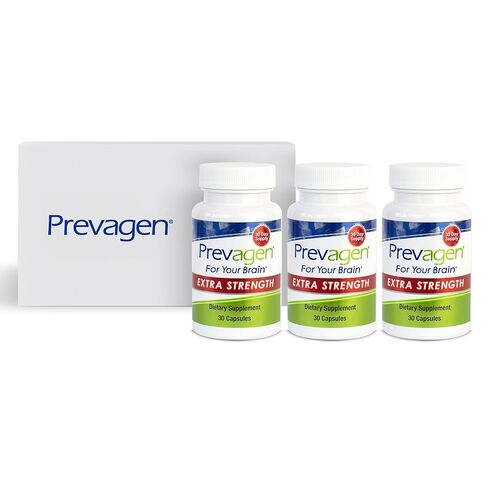 Prevagen Improves Memory - Extra Strength 20mg, 30 Capsules |2 Pack| with Apoaequorin & Vitamin D with Attractive and Stackable Storage Box | Brain Supplement for Better Brain Health in Kuwait