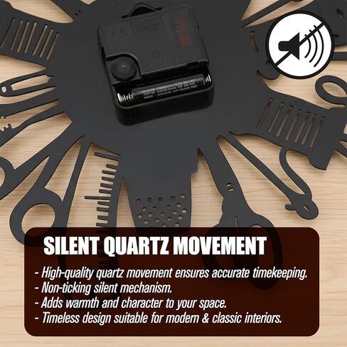 Sewing Machine Wall Clock 12 Inch Vinyl Record Retro Style Silent Non Ticking Quartz Battery Operated Quilting Tools Decorative Clock for Sewing Room Tailor Seamstress Home Kitchen Office Decor Gift in Kuwait