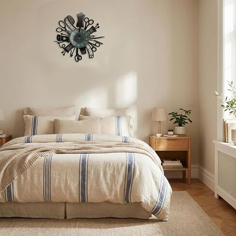 Sewing Machine Wall Clock 12 Inch Vinyl Record Retro Style Silent Non Ticking Quartz Battery Operated Quilting Tools Decorative Clock for Sewing Room Tailor Seamstress Home Kitchen Office Decor Gift in Kuwait