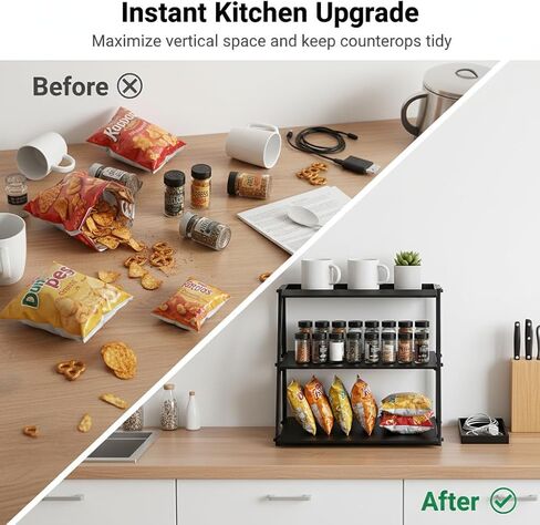 WWN 3 Tier Candy Display - حامل الوجبات الخفيفة مع حامل الوجبات الخفيفة - وجبات خفيفة متعددة الوظائف وحامل رقاقة للمتاجر - Cupcake Display Stand （Black） in Kuwait