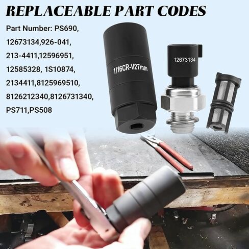 Oil Pressure Sensor Socket 12673134, Oil Pressure Switch Sending for 2009-2020 Chevy Silverado 1500 2500 3500 4500 Tahoe Suburban Avalanche, GMC Savana Sierra Yukon, Cadillac CTS Escalade in Kuwait