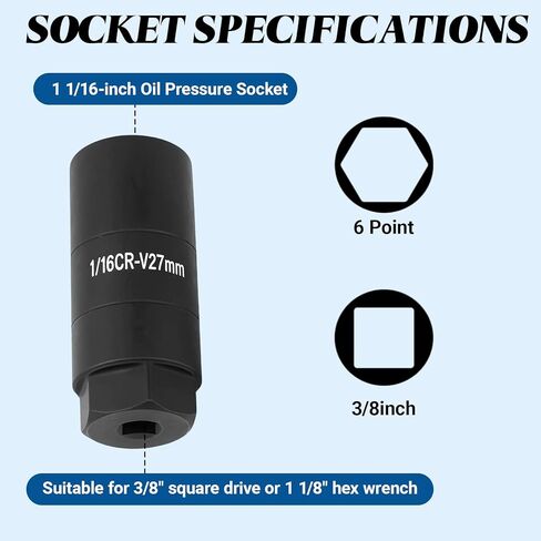 Oil Pressure Sensor Socket 12673134, Oil Pressure Switch Sending for 2009-2020 Chevy Silverado 1500 2500 3500 4500 Tahoe Suburban Avalanche, GMC Savana Sierra Yukon, Cadillac CTS Escalade in Kuwait