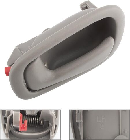 BOXI 79502 مقبض الباب الجانبي الأمامي أو الخلفي للسائق يناسب Chevy Prizm Corolla 1998 1999 2000 2001 2002 رمادي / GM1352138 61802 94859669 80890 in Kuwait