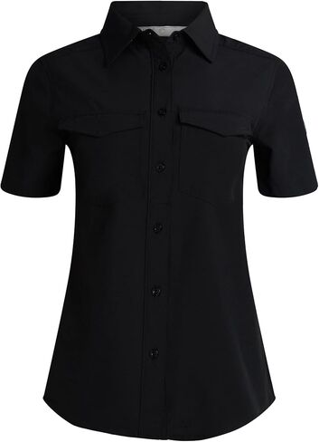 CANADA WEATHER GEAR Womens Button Down Shirt - Long and Short Sleeve Outdoor Adventure Dual Chest Pocket Shirt (Size: S-XXL) in Saudi Arabia