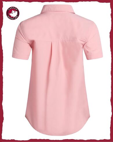 CANADA WEATHER GEAR Womens Button Down Shirt - Long and Short Sleeve Outdoor Adventure Dual Chest Pocket Shirt (Size: S-XXL) in Saudi Arabia