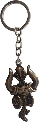 سلسلة مفاتيح Bro Mart Lord Shiva Trishul OM Damru Mahakal للمنزل والدراجة (متعددة الألوان) in Saudi Arabia