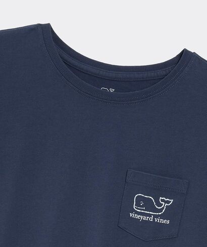 Vineyard Vines Womens Women's Vintage Whale Short-Sleeve Pocket Tee in Saudi Arabia