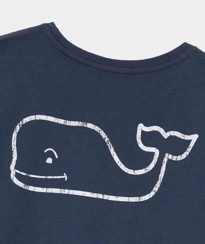 Vineyard Vines Womens Women's Vintage Whale Short-Sleeve Pocket Tee in Saudi Arabia