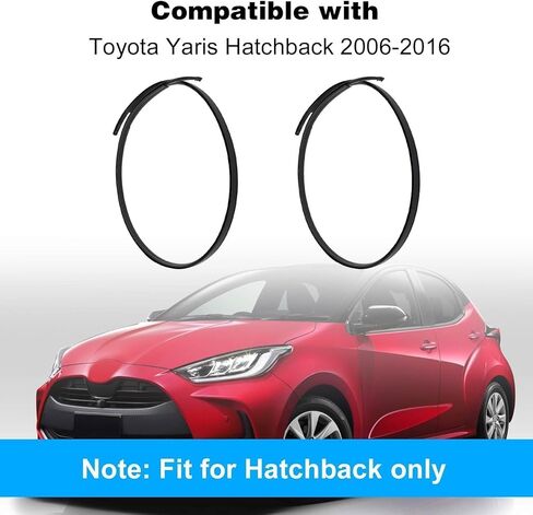 FZJDSD 7555152160 7555252140 Black Left & Right Roof Trim Molding Kit Compatible with Toyota Yaris Hatchback 2006-2016 in Saudi Arabia