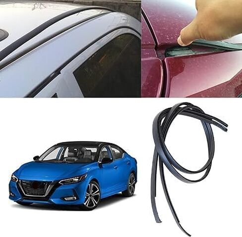 FZJDSD 7555152160 7555252140 Black Left & Right Roof Trim Molding Kit Compatible with Toyota Yaris Hatchback 2006-2016 in Saudi Arabia