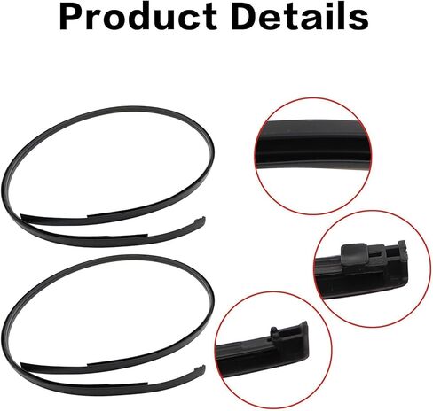 FZJDSD 7555152160 7555252140 Black Left & Right Roof Trim Molding Kit Compatible with Toyota Yaris Hatchback 2006-2016 in Saudi Arabia