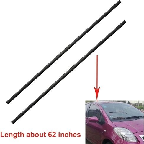 FZJDSD 7555152160 7555252140 Black Left & Right Roof Trim Molding Kit Compatible with Toyota Yaris Hatchback 2006-2016 in Saudi Arabia