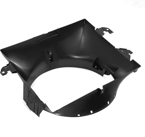HECASA Radiator Cooling Fan Shroud Compatible with 2009-2016 Dodge Ram 1500 2500 3500 with 5.7L & 6.4L HEMI Replacement for 52126427AB CH3110130 PP Plastic Black in Kuwait