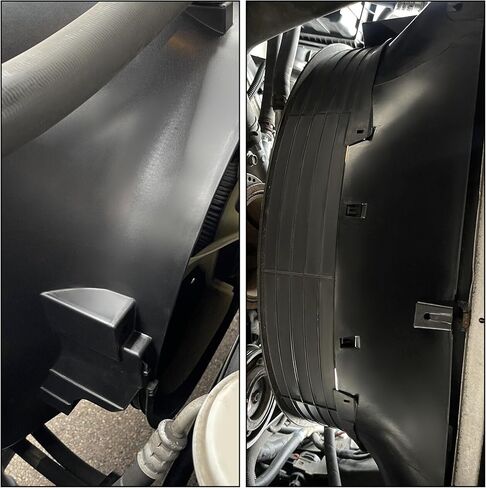 HECASA Radiator Cooling Fan Shroud Compatible with 2009-2016 Dodge Ram 1500 2500 3500 with 5.7L & 6.4L HEMI Replacement for 52126427AB CH3110130 PP Plastic Black in Kuwait