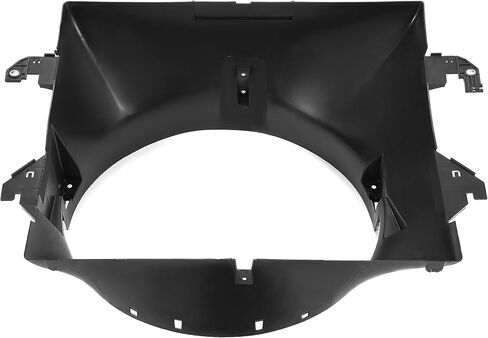 HECASA Radiator Cooling Fan Shroud Compatible with 2009-2016 Dodge Ram 1500 2500 3500 with 5.7L & 6.4L HEMI Replacement for 52126427AB CH3110130 PP Plastic Black in Kuwait
