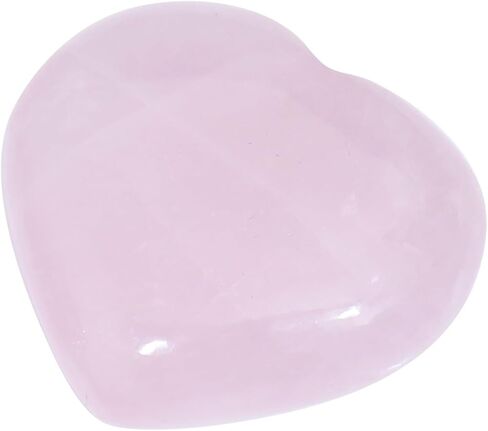 Crocon 50mm Multi Fluorite Heart stone Big Heart Shape Puff Stones Set 450+ Carats Pocket Crystal Healing Tumble Collection Palm Worry Stone Good Luck Charm Meditation Gift Craft Home Decor in Kuwait