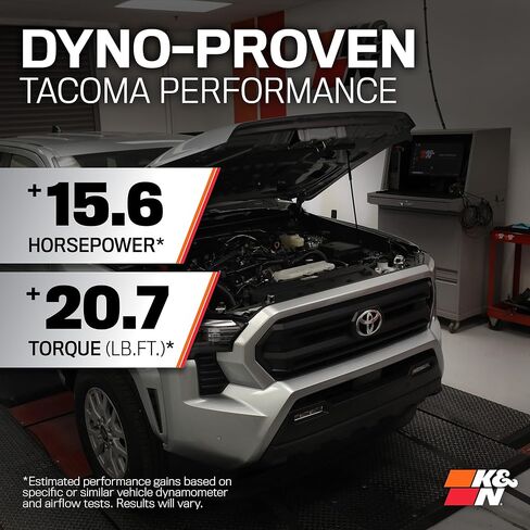 K&N Cold Air Intake System: High-Flow Air Filter, Increase Performance & Towing: Compatible with 2024-2025 Toyota: Land Crusier, Tacoma, 63-9043 in Saudi Arabia