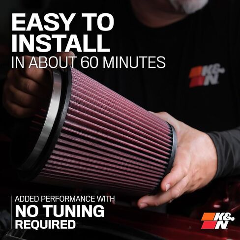 K&N Cold Air Intake System: High-Flow Air Filter, Increase Performance & Towing: Compatible with 2024-2025 Toyota: Land Crusier, Tacoma, 63-9043 in Saudi Arabia