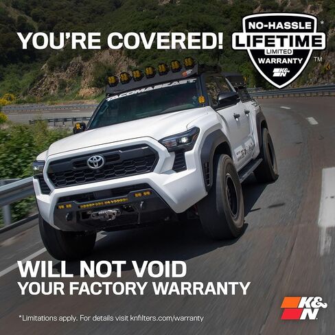 K&N Cold Air Intake System: High-Flow Air Filter, Increase Performance & Towing: Compatible with 2024-2025 Toyota: Land Crusier, Tacoma, 63-9043 in Saudi Arabia