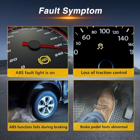 ABS Wheel Speed Sensor Compatible with Toyota Tundra 2007-2017 Replace # 89543-0C020, 89542-0C020 (4 PCS) in Kuwait