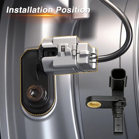 ABS Wheel Speed Sensor Compatible with Toyota Tundra 2007-2017 Replace # 89543-0C020, 89542-0C020 (4 PCS) in Kuwait