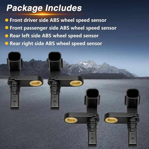 ABS Wheel Speed Sensor Compatible with Toyota Tundra 2007-2017 Replace # 89543-0C020, 89542-0C020 (4 PCS) in Kuwait