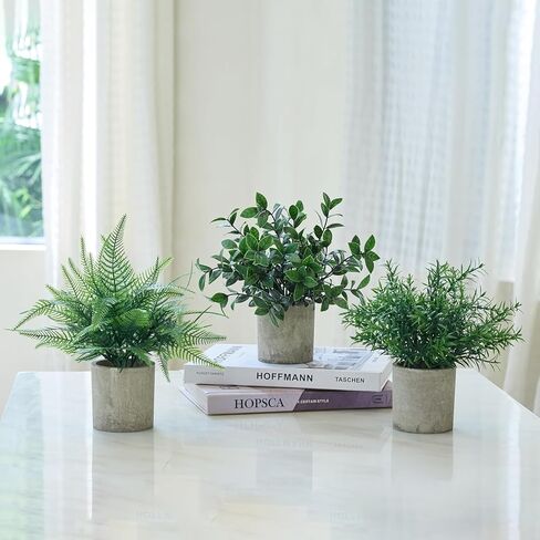 3 Pack Fake Potted Plants Artificial Plants for Shelf/Living Room/Wall/Home Decor in Saudi Arabia