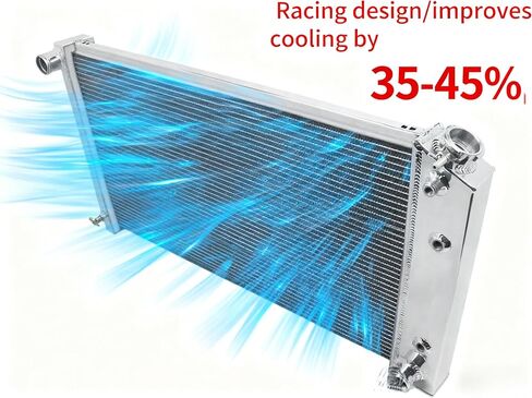Aluminum Radiator for 17 x 28 inch Core ONLY Compatible with Chevy Monte Carlo Impala 1971 72 73 74 75 76 77 78 1979 in Kuwait