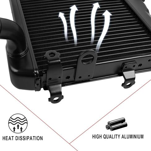 Aluminum Cooling Radiator Replacement for Yamaha MT07 MT-07 2015-2023 FZ07 FZ-07 2015-2017 XSR700 XSR 700 2018-2023 Engine Radiator Cooler in Saudi Arabia