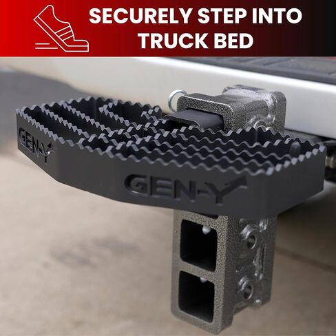 GEN-Y Hitch Towing Bundle for 2.5 Inch Receiver - 21,000 LBS Towing Capacity, Includes Dual Ball Mount, Hitch Tightener and Step in Saudi Arabia