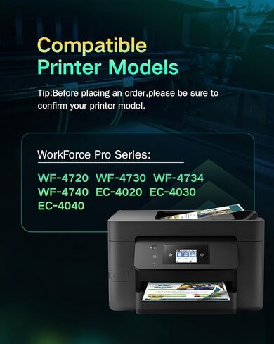 معاد تصنيعها لخراطيش الحبر 802XL لطابعة Epson لحزمة التحرير والسرد لخراطيش الحبر Epson 802 802XL لـ Workforce Pro WF-4730 WF-4720 WF-4734 WF-4740 EC-4020 EC-4030 Pinter (4 عبوات) in Kuwait