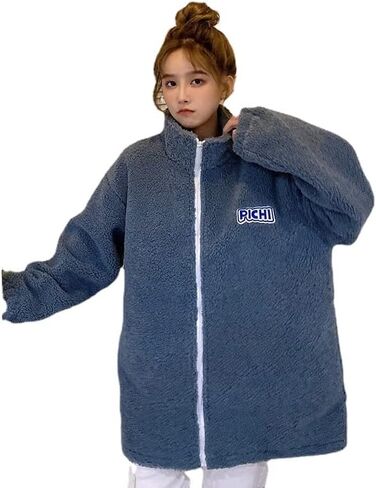 Kawaii Warm Furry Hoodies Y2k Cute Lovely Fuzzy Fluffy Sweater Tops Fairycore Preppy Jacket Coats in Kuwait