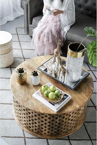 A&B Home 6" Pineapple Vase, Gold Gold/Modern Chic in Kuwait