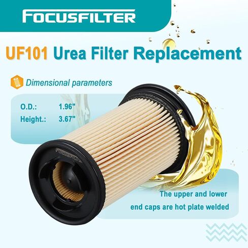 FOCUSFILTER UF101 OEM Grade Urea Filter, for Denoxtronic 2.2 Adblue dosing pump, Replace 5303604, 1457436033, 47364243, 21516229, 21376693, D295, 3783187, PE17000, RE554498, RE554498, U5001(Pack of 6) in Kuwait