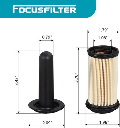FOCUSFILTER UF101 OEM Grade Urea Filter, for Denoxtronic 2.2 Adblue dosing pump, Replace 5303604, 1457436033, 47364243, 21516229, 21376693, D295, 3783187, PE17000, RE554498, RE554498, U5001(Pack of 6) in Kuwait