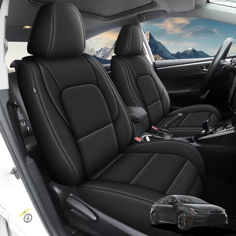 AOMSAZTO Fit for Toyota Corolla 2020-2026 Seat Covers Custom - Premium Full Set for Front & Rear Seats | Durable Automotive Seat Protector(Full Set 5 Seat Covers Black) in Saudi Arabia