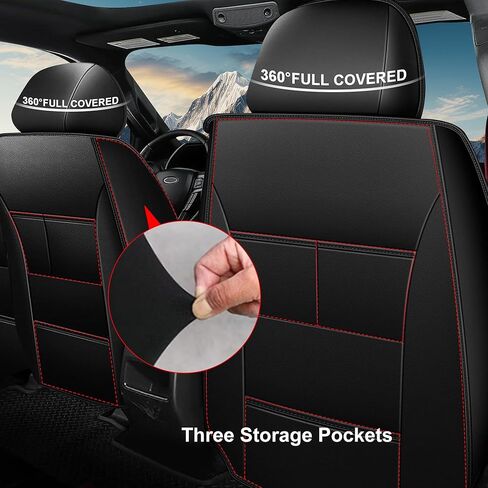 AOMSAZTO Fit for Toyota Corolla 2020-2026 Seat Covers Custom - Premium Full Set for Front & Rear Seats | Durable Automotive Seat Protector(Full Set 5 Seat Covers Black) in Saudi Arabia