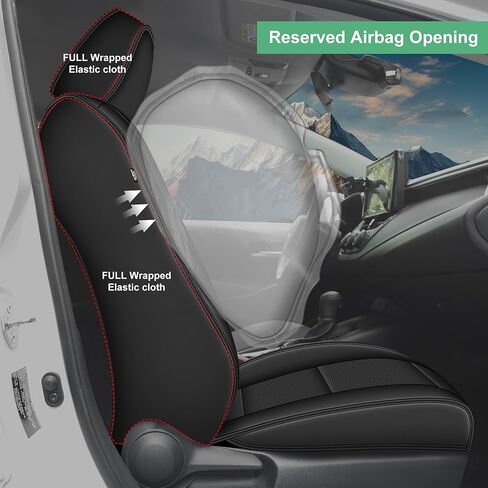 AOMSAZTO Fit for Toyota Corolla 2020-2026 Seat Covers Custom - Premium Full Set for Front & Rear Seats | Durable Automotive Seat Protector(Full Set 5 Seat Covers Black) in Saudi Arabia