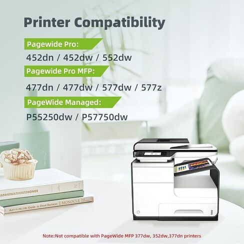 972X Ink Cartridge Compatible with 972X 972 X 972A Ink Cartridges Combo Pack Replacement for Pagewide Pro 477dw 477dn 577dw 452dw 552dw 452dn P57750dw Printer (4 Pack, Black, Cyan, Magenta, Yellow) in Kuwait