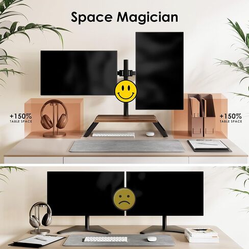 مراقبة الحامل ، رصد الناهض مع جبل دوارة الميل للشاشة 12-27 بوصة ، والمناظر الطبيعية لتناوب الصورة ، والارتفاع ، رف التخزين الإضافي ، منظم مكتب ، الجوز in Kuwait