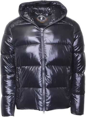 Save The Duck Hooded Luck Puffer Jacket Men's Windproof Zip Front in Kuwait